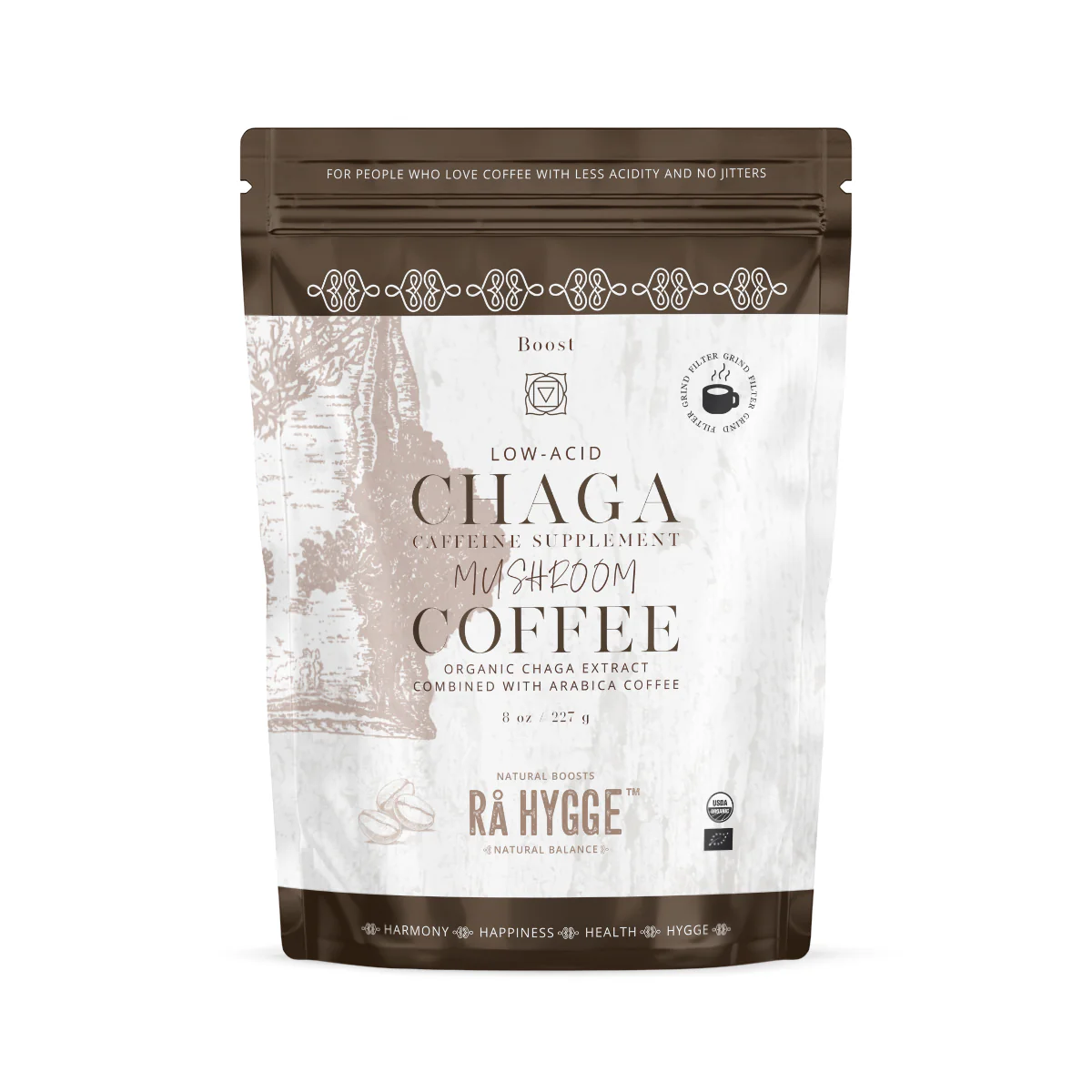 Καφές φίλτρου με μανιτάρι Chaga 227g Ra Hygge